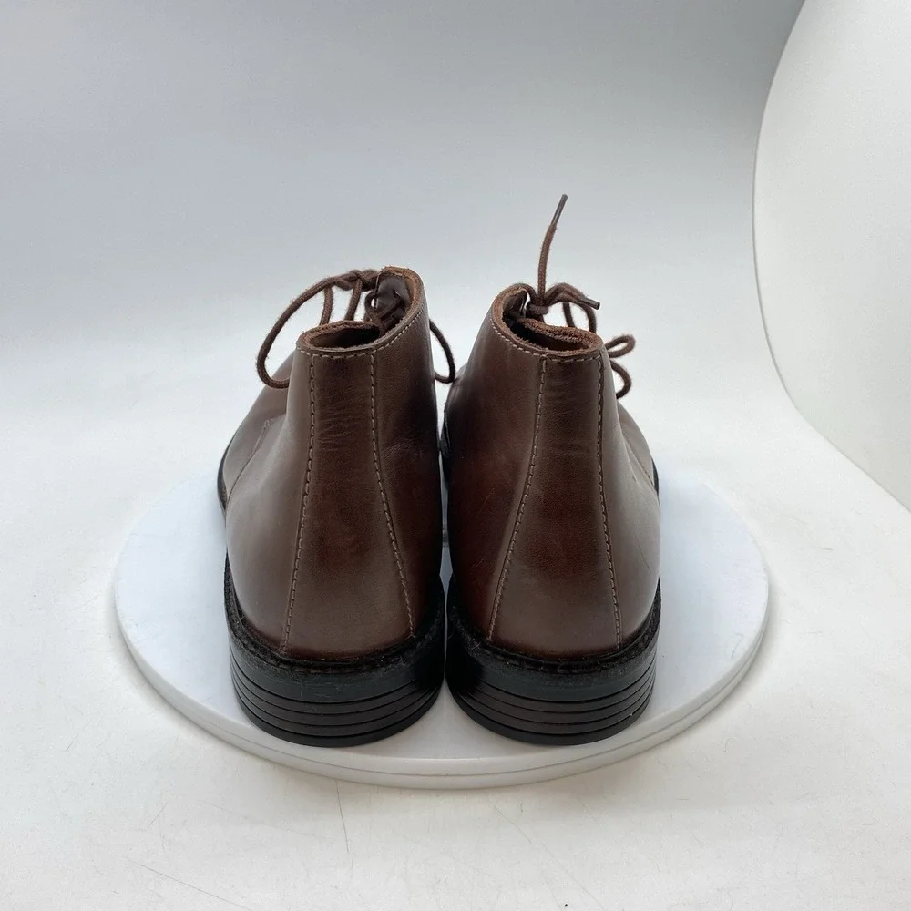 Clarks Chukka Boots Mens 10 M Brown Leather Casual Preppy Ankle Shoes 16501